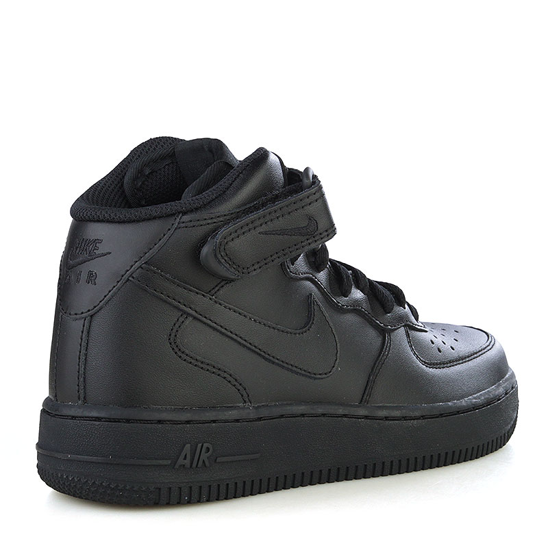 женские черные кроссовки Nike WMNS Air Force 1 Mid `07 LE 366731-001 - цена, описание, фото 2